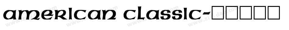 American Classic字体转换